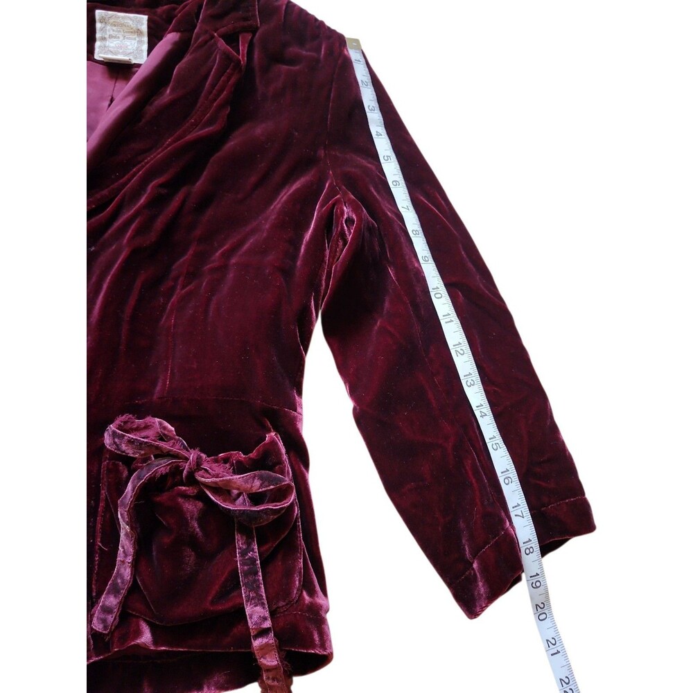 Vintage Polo Ralph Lauren Velvet Blazer Womens L Victorian Whimsigoth Steampunk - Picture 8 of 10
